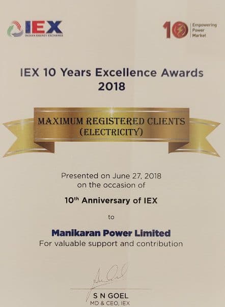 IEX award: Maximum registered clients